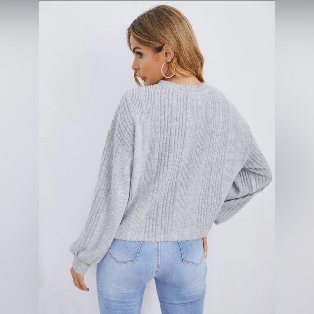Pearls Rib Knit Tee - Picture 2 of 5